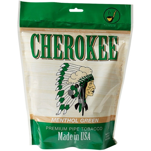 Cherokee Pipe Tobacco Menthol Green | SmokersDiscounts.com