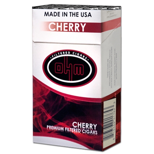 OHM Filtered Cigars Cherry | SmokersDiscounts.com