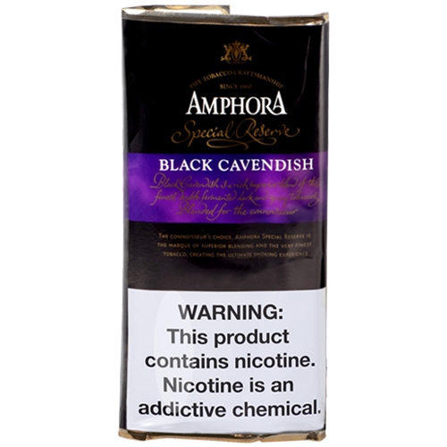 Amphora Pipe Tobacco Black Cavendish | SmokersDiscounts.com