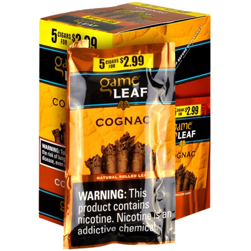 Garcia y Vega Game Leaf Cigarillos Cognac 8ct | SmokersDiscounts.com