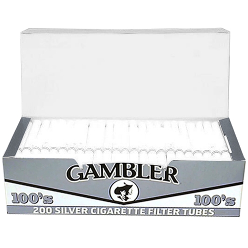 Gambler Silver Filter Tubes 5 Cartons of 200