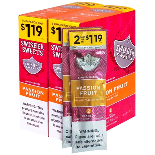 Swisher Sweets Cigarillos Passion Fruit | SmokersDiscounts.com