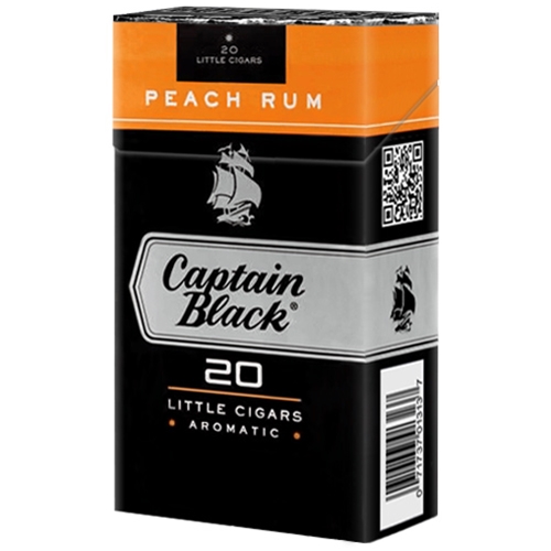 Captain Black Filtered Cigars Peach Rum | SmokersDiscounts.com