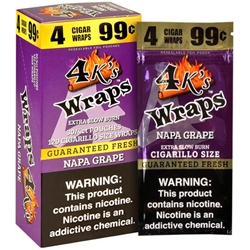 Good Times 4K’s Wraps Cigarillo Size Napa Grape