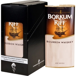 Borkum Riff Pipe Tobacco Bourbon Whiskey Box of Five Pouches