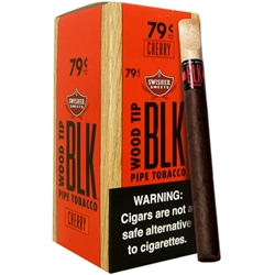 Swisher Sweets BLK Cigarillos Wood Tip Cherry Upright Box
