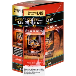 Garcia y Vega Game Leaf Cigarillos Dark Rum 15ct