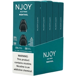 NJOY ACE 2-Pod Disposable Packs Menthol 5.0%