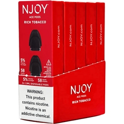 NJOY ACE 2-Pod Disposable Packs Rich Tobacco 5.0%