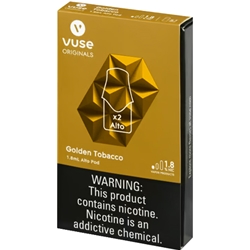 VUSE Alto 2-Pod Replacement Packs Golden Tobacco 1.8%