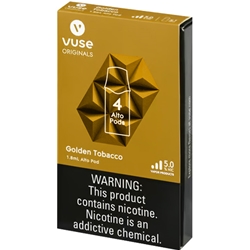 VUSE Alto 4-Pod Replacement Packs Golden Tobacco 5.0%