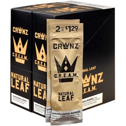 CRWNZ Natural Leaf Cigarillos Cream